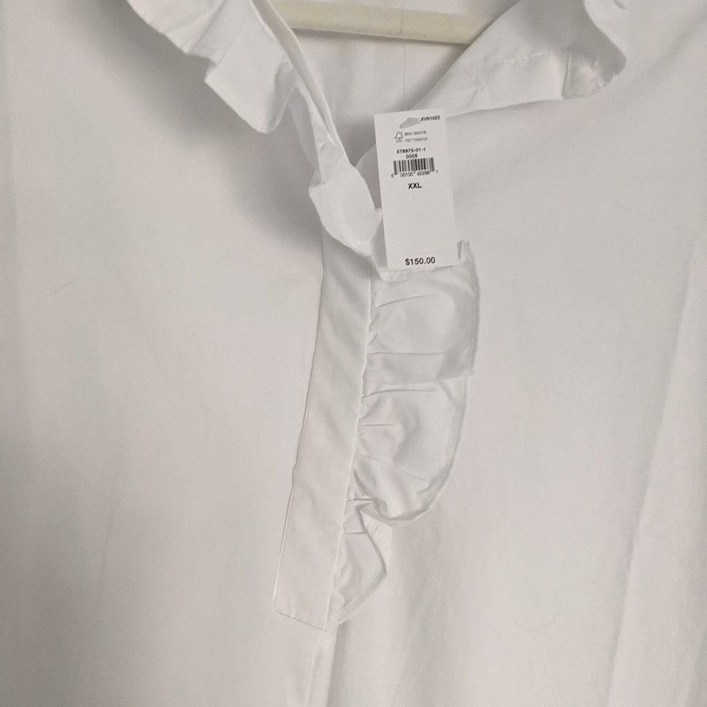 Banana Republic Marci Poplin Ruffle Mini Dress
